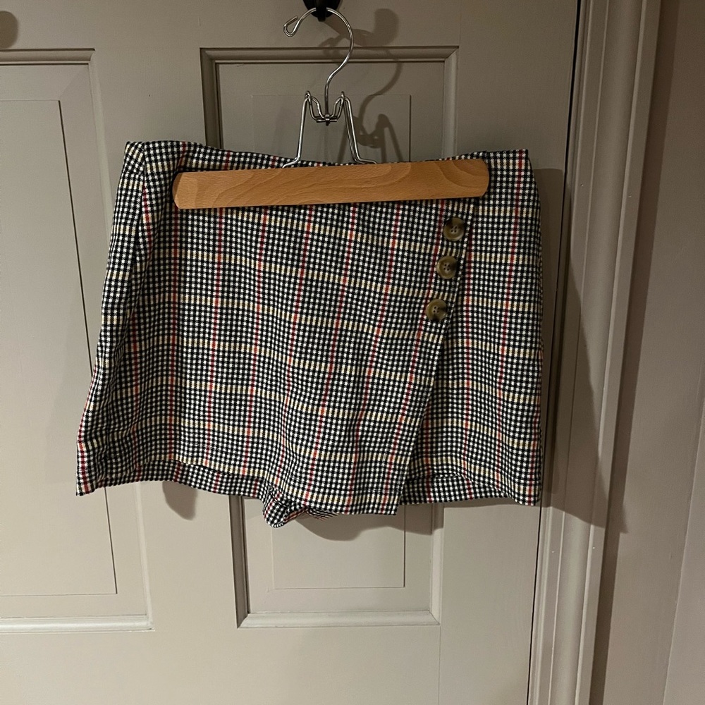 Plaid skort